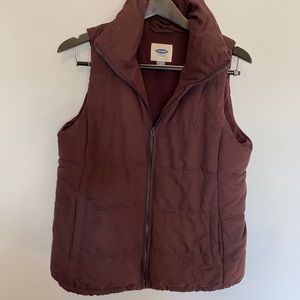 Maroon Puffer Vest